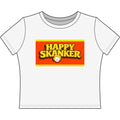 Happy Skanker Women's Baby Tee – Retro Graphic Tee