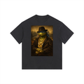 Leonardo Gangster TNMT Style Vintage Washed Oversized Cotton T-Shirt