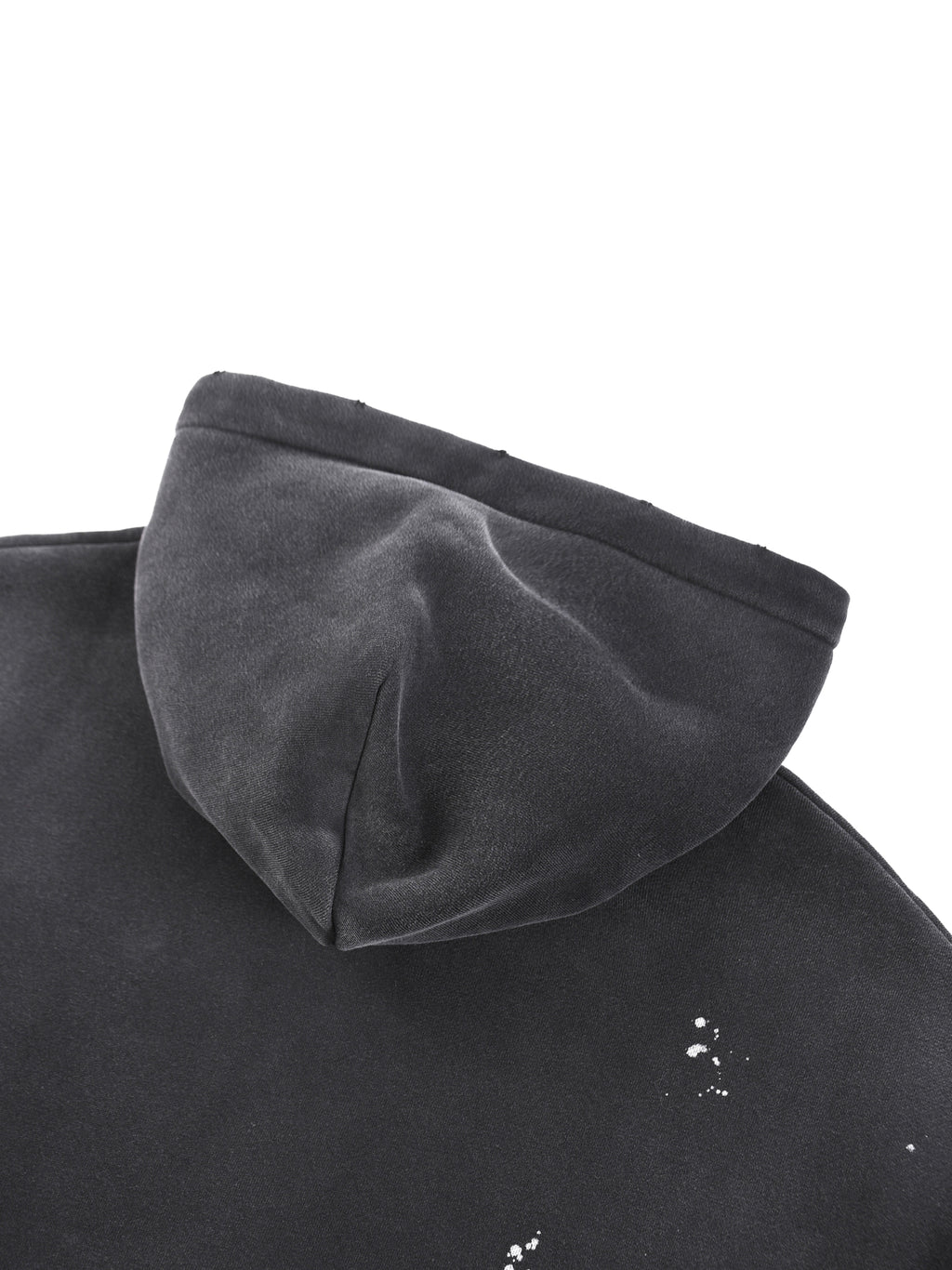 Vintage Washed Frayed Fleece Hoodie - Greek Statue Inspo